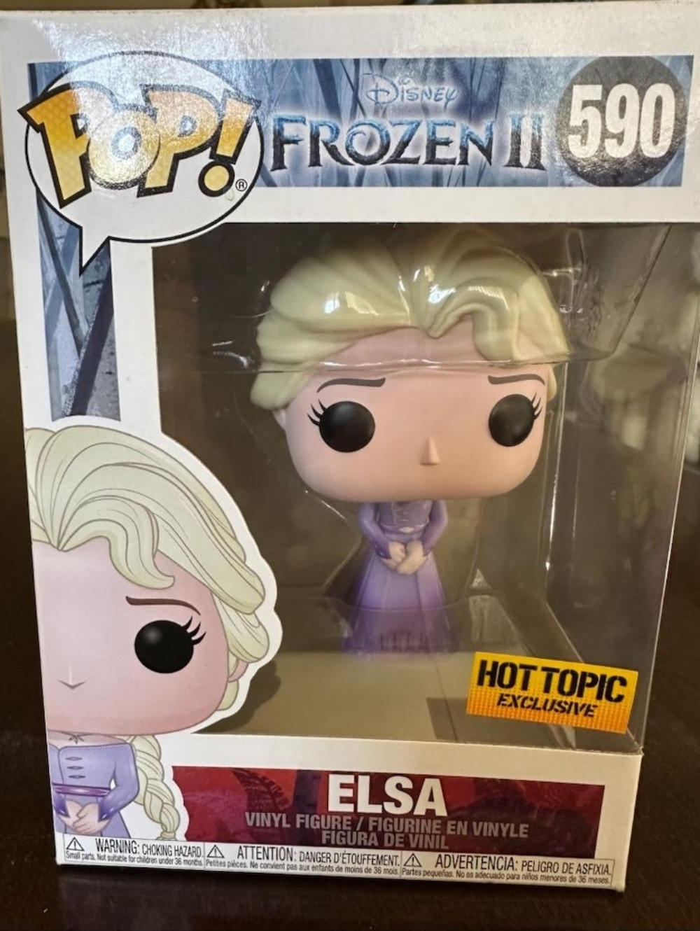 Funko Elsa in Lavender Dress Pop! #590 Hot Topic Exclusive